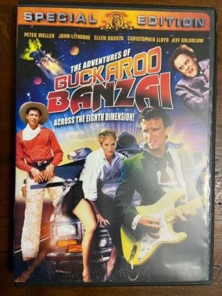 The Adventures Of Buckaroo Banzai: Across The Eighth Dimension - - Rare Dvd