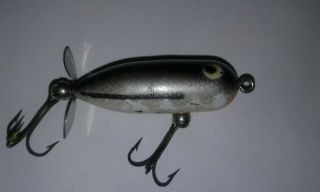 Vintage Heddon Tiny Torpedo Lure - rare bar fish color old bait - 2