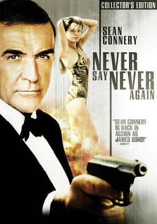 Never Say Never Again - James Bond 007 Sean Connery Dvd 2009 Region 1 Rare Oop