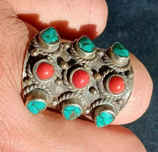 Extremely Rare Post Medieval Islamic Ottoman Silver Intaglio Seal Ring - Stones