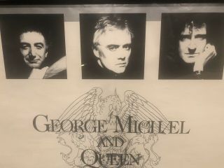 Queen and George Michael RARE Five Live Promo Poster 2