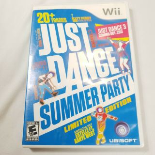 Just Dance: Summer Party (nintendo Wii,  2011) Complete Cib Rare Limited Edition