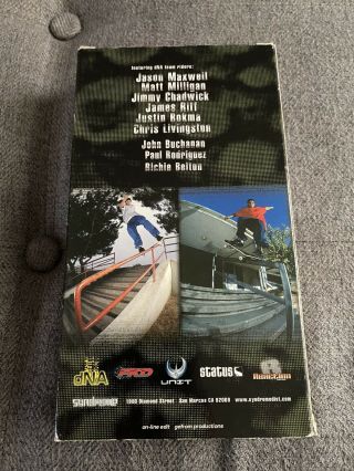 DNA Skateboards Micro Analysis VHS Promo Paul Rodriguez 1st Skate Video Rare 2