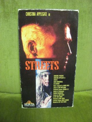 Streets - 1990 Vhs Christina Applegate Rare Sleaze Thriller