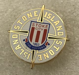 Very Rare & Old Stoke City Fc Supporter Enamel Badge -