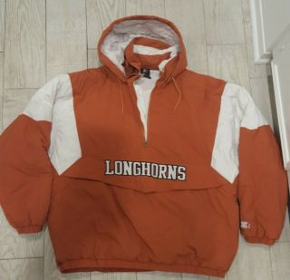 Vintage Starter Texas Longhorns Jacket Mens Size Extra Large Xl Rare