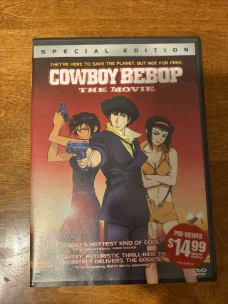 Cowboy Bebop The Movie - Dvd - Rare/oop - R - Rated Anime