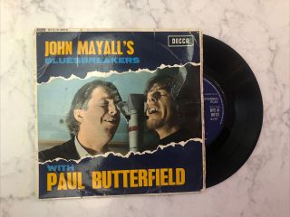 Vintage John Mayall’s Bluesbreakers W/paul Butterfield 45 Vinyl 1967 Rare London