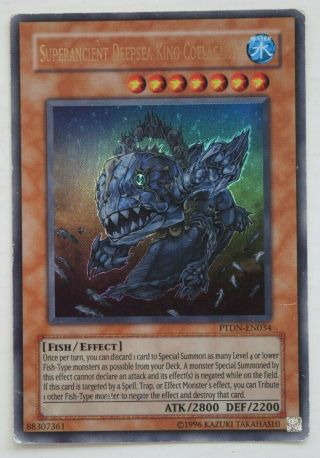 Superancient Deepsea King Coelacanth Ptdn - En034 Unlimited Ultra Rare Yugioh Card