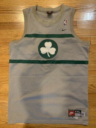 Paul Pierce 1925 Boston Celtics Gray Nike Rewind Swingman Jersey Men 2xl Rare Ec