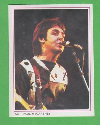 1987 Swedish Williams Pop Stars 54 Paul Mccartney - The Beatles Rare