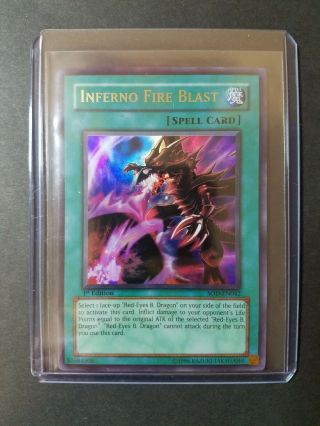 Yugioh Cards Inferno Fire Blast Sod - En042 1st Edition Ultra Rare Near