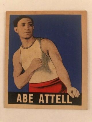 1948 Leaf Boxing Card 25 Abe Attell Hof Rare