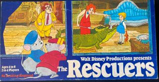 1977 Vintage Walt Disney Production The Rescuers Board Game Rare