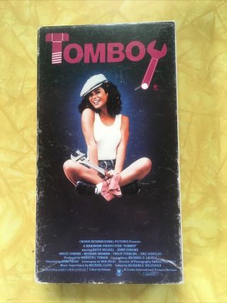 Tomboy Vhs Rare 80’s Sex Comedy 1985 Betsy Russell Vestron Video Gerard Superboy