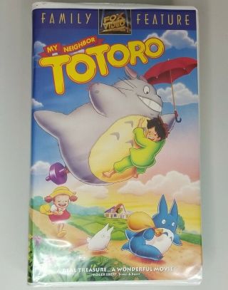 Rare My Neighbor Totoro Vhs (fox Version) 1994 Studio Ghibli