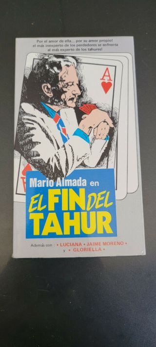 El Fin Del Tahur Vhs Mario Almada Pelicula Mexicana Madera Cinevideo Rare 1979