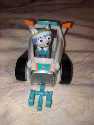 Paw Patrol Nickelodeon Everest Snow Plow Spin Master Action Figure Toy Rare