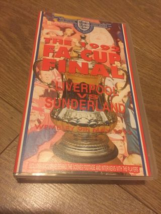 The 1992 Fa Cup Final Liverpool V Sunderland Vhs Tape Rare Fast &
