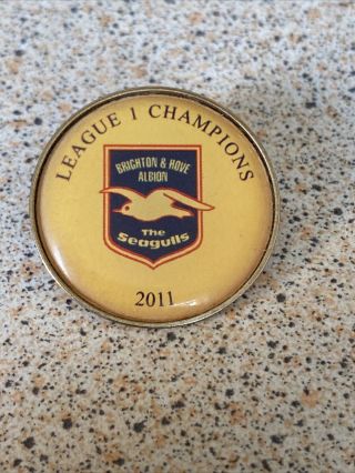 Ultra Rare Brighton And Hove Albion Fc Football Pin Badge Postage