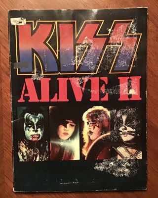Vintage & Rare Casablanca 1977 Aucoin Mgt (kiss Alive Il Songbook) Rock Steady