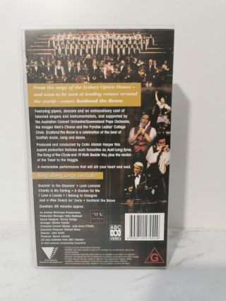 Scotland the Brave,  Live from The Sydney Opera House ABC RARE VHS Video Tape 2