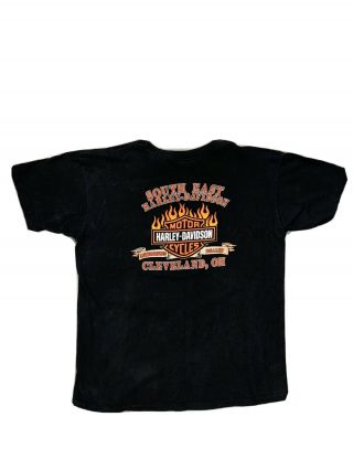 Vintage Harley Davidson Motorcycle Shirt 90s Xl Ohio Usa Rare