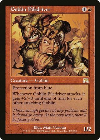 Goblin Piledriver Onslaught Nm Red Rare Magic The Gathering Mtg Card Abugames