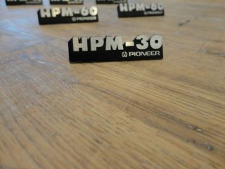 One Rare Pioneer Hpm - 30 Watts Emblem Badge Crest,