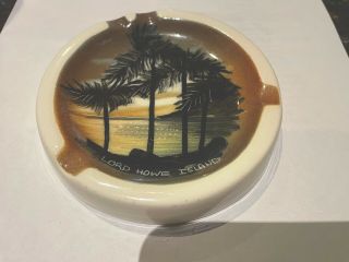 Lord Howe Island - Studio Anna Australian Art Pottery Ashtray - Hand Painted - Rare.