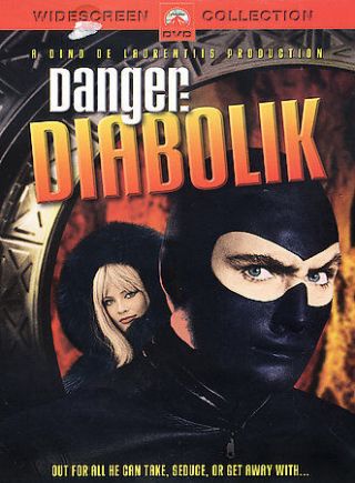 Rare Out Of Print Danger: Diabolik Dvd Mario Bava John Phillip Law Marisa Mell