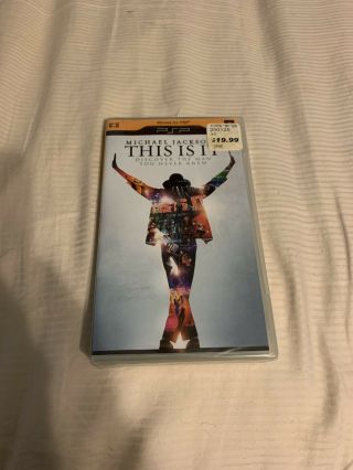 Psp Playstation Portable Movie Michael Jackson This Is It Rare