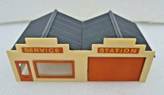 Rare Vintage Airfix Model Train Set Oo/ho Scenery Piece Part - Service Station