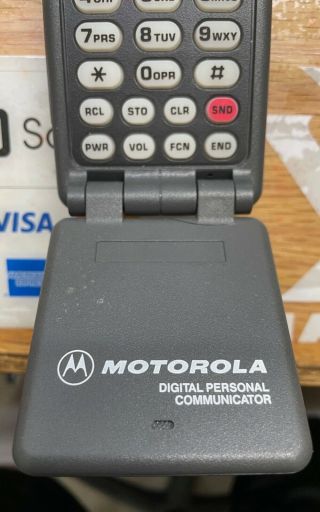 Vintage Motorola Mobile Brick Flip Phone F09hld8415bg Rare 80’s Tech