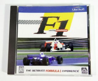 F1 Racing Simulation Pc Cd - Rom 1998 Ubi Soft Racing Video Game Rare Jewel Case