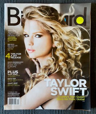 Taylor Swift Billboard October 25th,  2008.  Fearless,  Bonus Issue - Very Rare