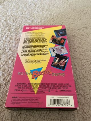 Bill & Ted ' s Bogus Journey VHS 1991 RARE OOP Orion Keanu Reeves 3