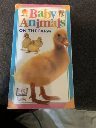 Dk Baby Animals On The Farm Vhs Rare