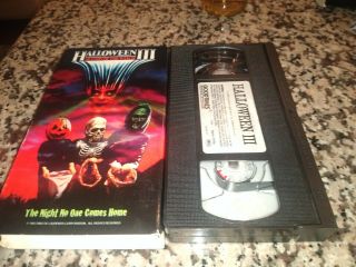 Halloween 3 Season Of The Witch 1987 Vhs Cult Diabolical Horror Movie Htf Rare