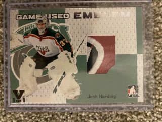 Josh Harding Game Emblem 1 Of 1 1/1 In The Game 2006 Gue - 15 Wild Rare Ssp