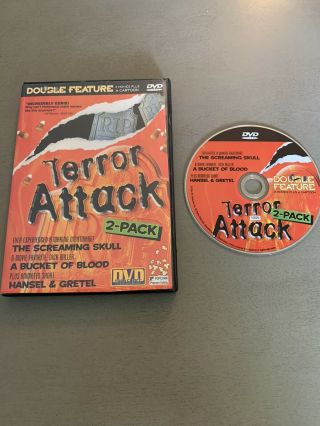 Terror Attack Double Feature The Screaming Skull/a Bucket Of Blood,  Short Rare
