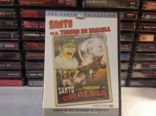Santo En El Tesoro De Dracula Rare Cult Mexican Action Horror Dvd 