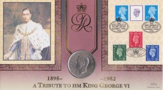 Gb Stamps King George Vi Cover With Rare Silver 1952 South Africa Crown