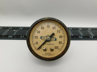 Rare Marsh Corp Dominator/domtor? Made In Usa Meter Gauge Pressure Vtg 0 - 100