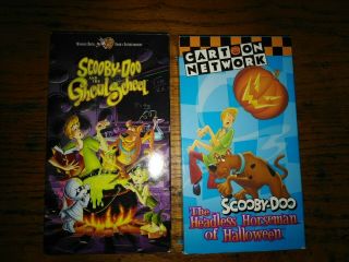 Two Very Rare Scooby Doo Halloween Vhs Ghoul School,  The Headless Horseman Vtg