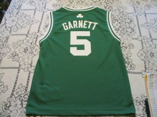 Boston Celtics Kevin Garnett 5 Adidas Basketball Jersey - Youth Medium Rare
