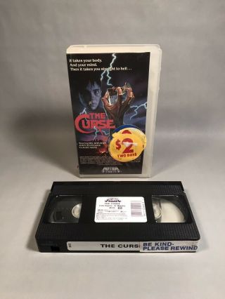 The Curse (1987,  Vhs) Media Horror Wil Wheaton Rare