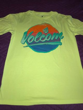 Volcom Shirt Size Medium M Rare Surf Skate Clothing Brand Neon Skateboarding
