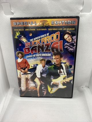The Adventures Of Buckaroo Banzai (dvd,  2002) With Insert Rare Oop