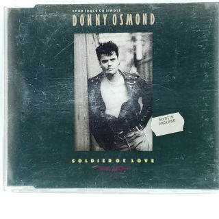 Donny Osmond : Soldier Of Love Cd Maxi - Single 1988 Uk Import Rare